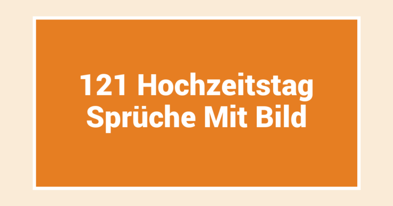 121 Hochzeitstag Sprüche Mit Bild