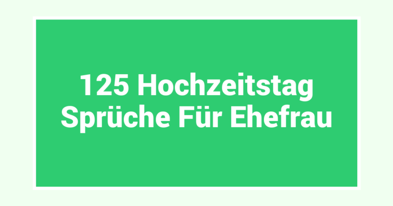 125 Hochzeitstag Sprüche Für Ehefrau