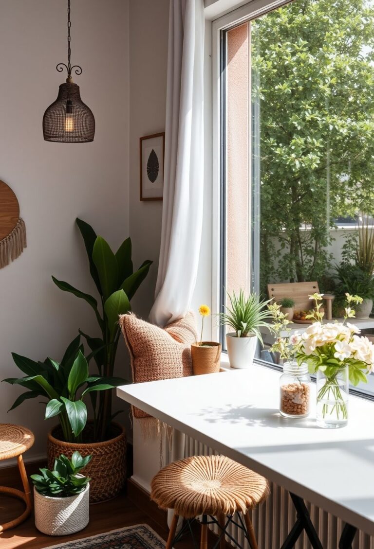 26 Boho Fensterbank Deko Ideen